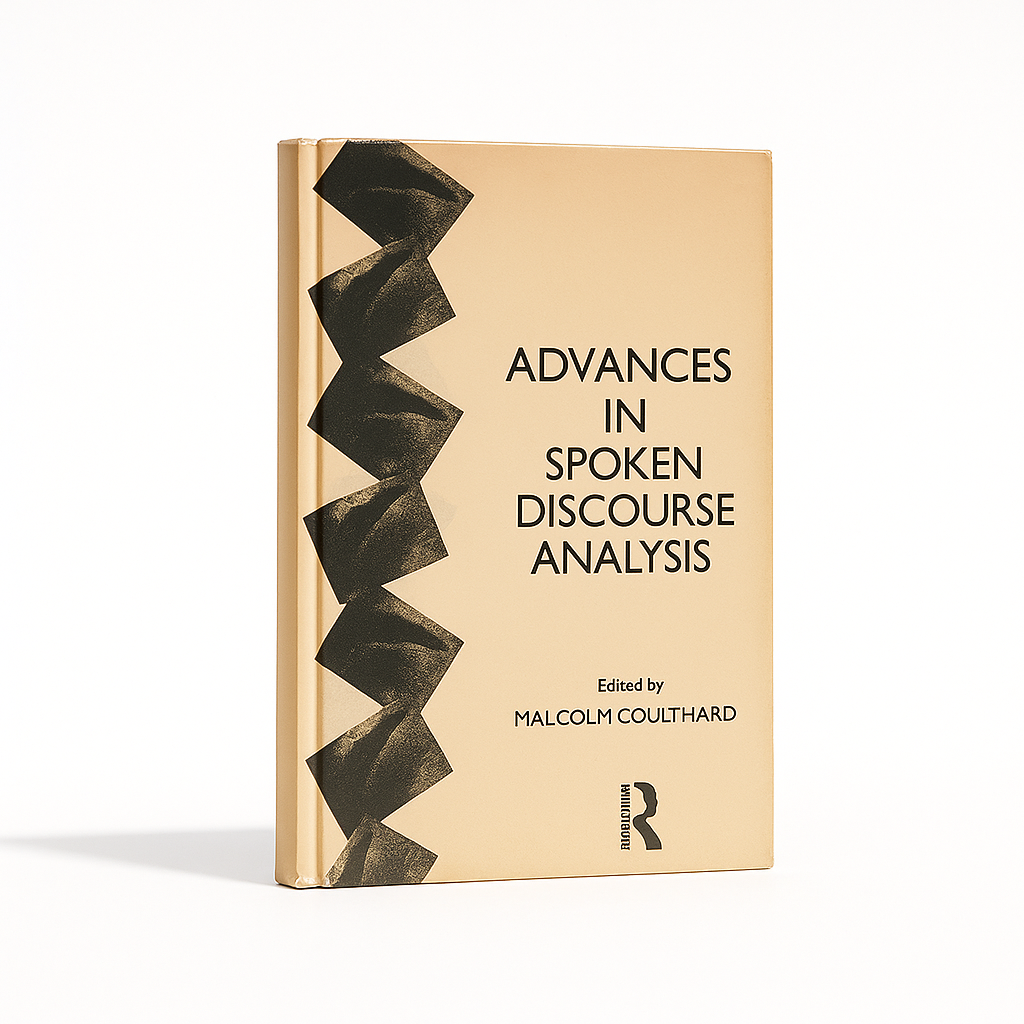 Book titled 'Advances in Spoken Discourse Analysis' with a beige cover and black text on a white background