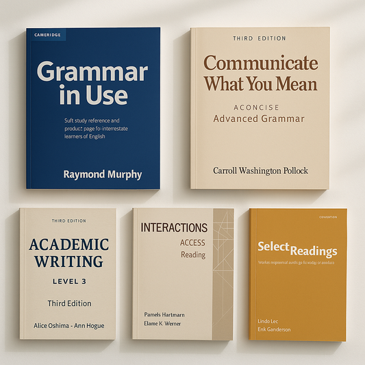 أفضل 5 كتب لتطوير لغتك الإنجليزية