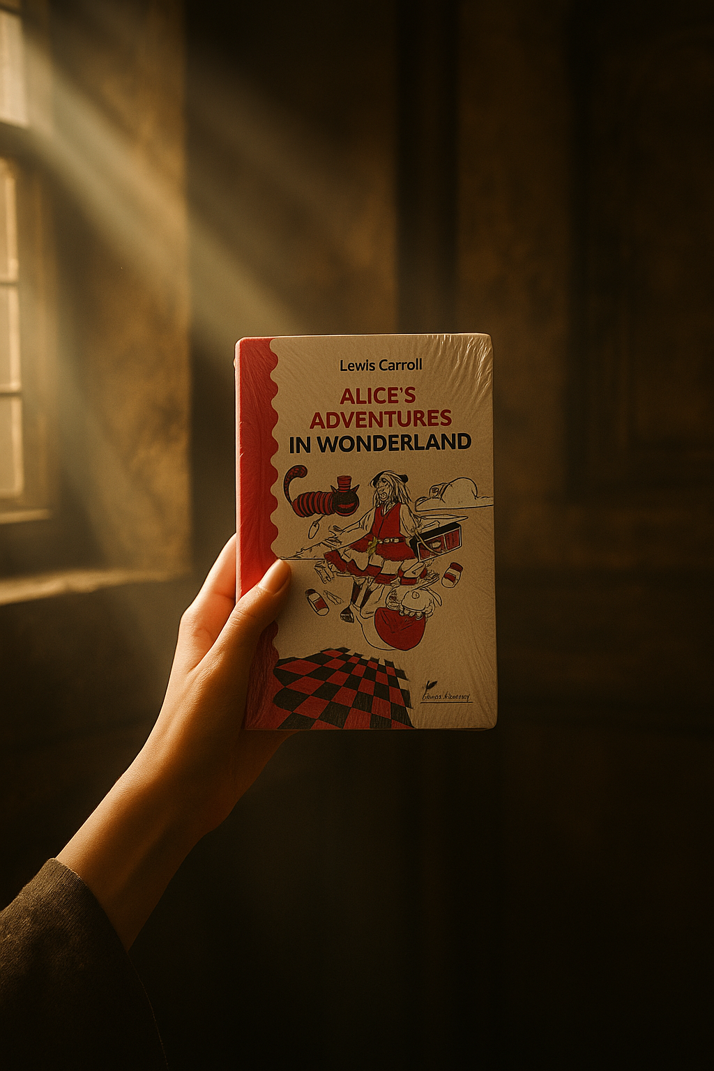 Alice's Adventures in Wonderland by Lewis Carroll.