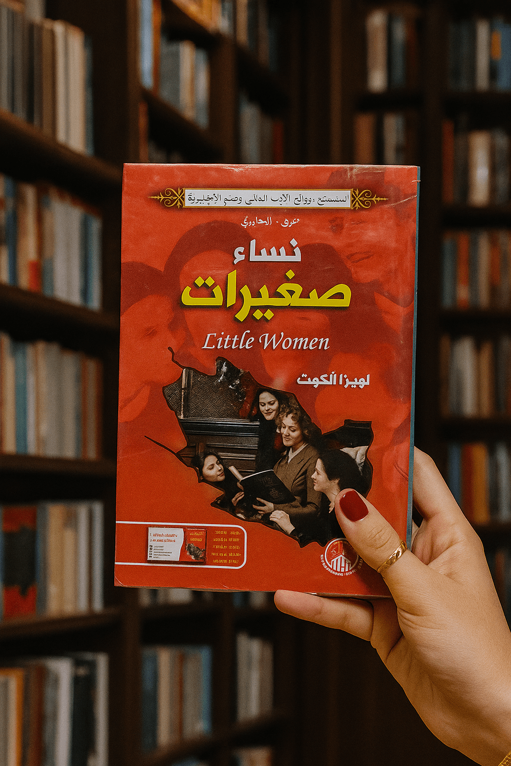 Arabic-English bilingual edition of the novel Little Women by Louisa May Alcott.